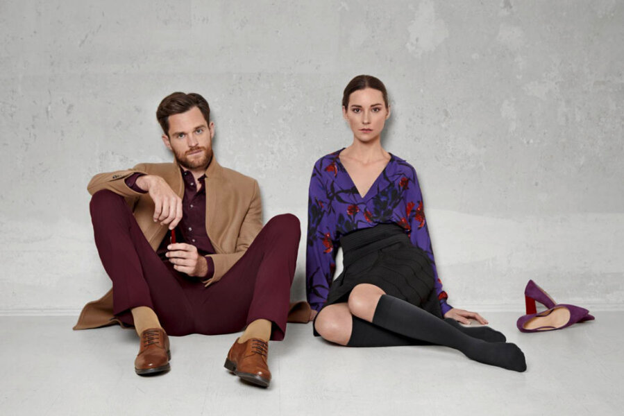 ACTINPUT 4 Paar Kompressionsstrümpfe Damen Herren - Bunte Stützstrümpfe Für Sport & Alltag