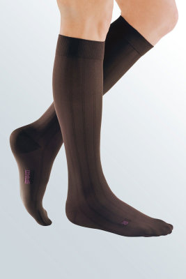 Compression Stockings Medi mediven for men AD Knee Highs CCL 1 braun closed toe Size IV Length normal