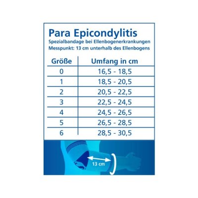 Ellenbogenbandage Para Epicondylitis 6 gletscher-blau