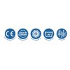 Matratze SHP TERRAPUR 200 x 90 x 12 cm Trikot blau