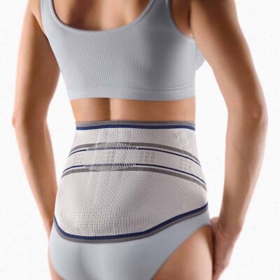 Rückenbandage Bort StabiloBasic Lady mit Pelotte silber 3