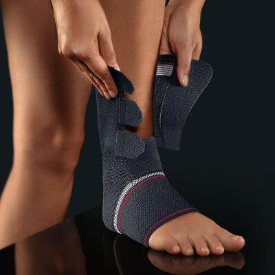 Bort Activemed Achillessehnenbandage Gr. M - Mineralgrau Kompression Klasse II