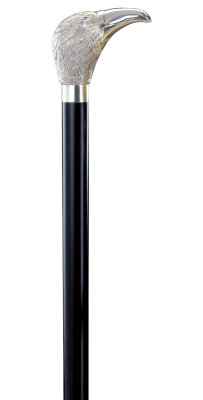 Gastrock Tailcoat-Stick Silver-Knob Eagle