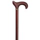 Gastrock wooden walking stick Leather Derby Mahogany