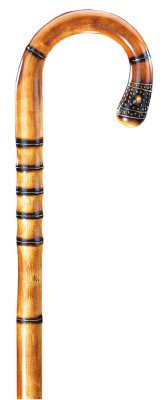 Gastrock wooden walking stick chestnut jambis