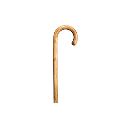 Gastrock wooden walking stick Hickory with crook handle