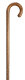 Gastrock wooden walking stick crook- handle oak