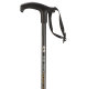 Ossenberg hiking and telescoping stick with derby handle incl. wrist strap adjustable