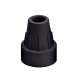Ossenberg Rubber capsule with a steel core 16mm black