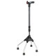 Ossenberg four legged walker anatomic handle height adjustable