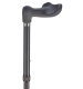 Ossenberg foldable walking stick made of light metal height adjustable handle Fischer