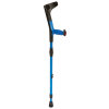 Ossenberg travel walker with soft grip height adjustable foldable blue-black