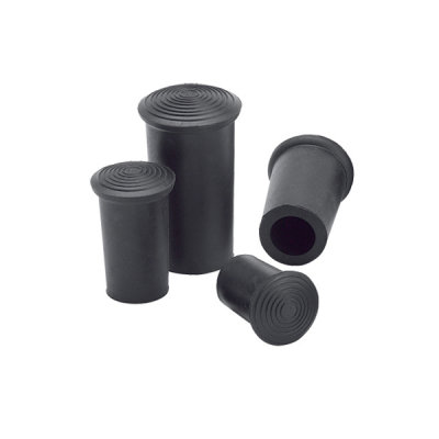 Ossenberg rubber capsule for walking sticks black 22 mm pipe diameter