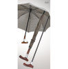 Ossenberg umbrella cane Safebrella DUO brown