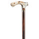 Ossenberg cane in brown Fritz handle in acrylic marble look