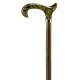 Ossenberg cane greenish stained with Derby handle in green