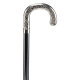 Ossenberg chromed round hook on beech wodden stick black
