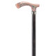 Ossenberg cane in grey beech with Fritz handle marbled pink-grey