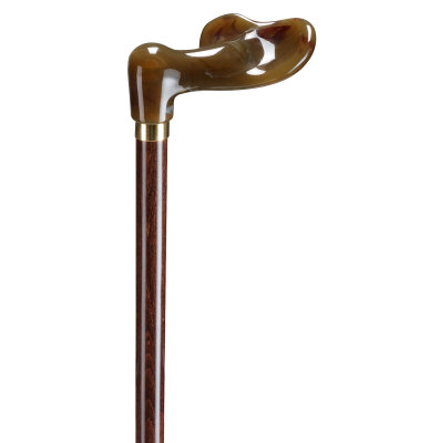 Ossenberg exclusive Fischer handle in acrylic dark horn imitation