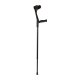 Ossenberg travel crutch carbon with anatomical handle foldable height adjustable