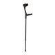 Ossenberg travel crutch carbon with anatomical handle foldable height adjustable left hand