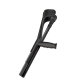 Ossenberg travel crutch carbon with soft handle foldable height adjustable