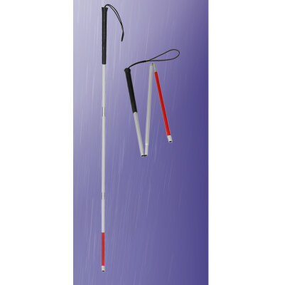 Ossenberg white cane with threat without tip foldable