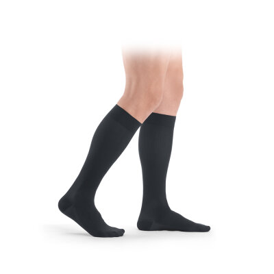 SIGVARIS Highlight Men AD Knee Highs normal closed toe anthracite large