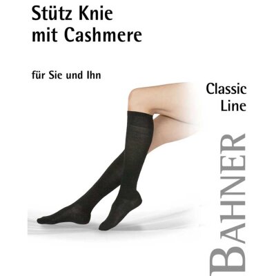 Stützstrümpfe Bahner Classic Line Stützstrumpf Knie mit Cashmere graumeliert 3