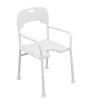 Russka aluminum shower chair with armrests and backrest