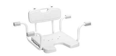 Russka Aluminium Badewannensitz mit Rückenlehne