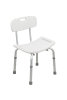 Russka backrest for shower stool curved seat