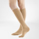Bauerfeind VenoTrain look CCL 1 AG Thigh stockings short Haftband Spitze Sensitiv closed toe caramel S normal