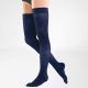 Bauerfeind VenoTrain look CCL 1 AG Thigh stockings long Haftband Spitze Sensitiv closed toe marine XL normal