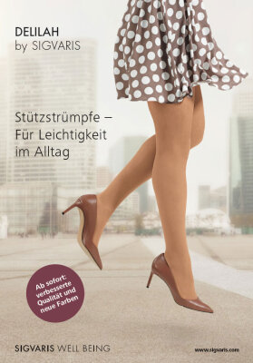 SIGVARIS Delilah 70 Flat AD Kniestrümpfe skin geschlossen Fußspitze 2