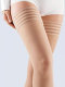 SIGVARIS Delilah 70 Flat AG Thigh stockings Haftrand anthracite closed toe 3