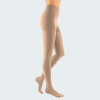 medi duomed basic CCL 1 AG Thigh stockings normal Noppen-Haftband closed toe caramel V