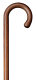 Gastrock round hook walnut