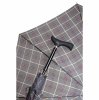 Gastrock walking stick stepbrella KARO grey-bordeaux