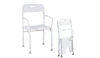 Russka foldable aluminum shower chair with armrests and...