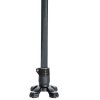 Ossenberg carbon crutch in black with soft grip with safety foot