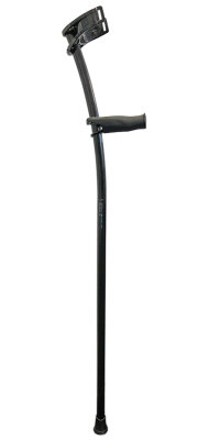 Ossenberg forearm carbot crutch black up to 200 kg with ergo soft grip