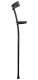 Ossenberg forearm carbot crutch black up to 200 kg with ergo soft grip