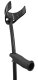 Ossenberg forearm carbot crutch black up to 200 kg with ergo soft grip