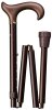 Gastrock cane Derby folding cane Soft-Ergonomic bronze
