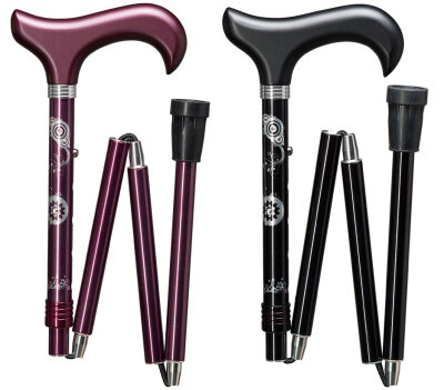 Gastrock Gehstock Deluxe-Slim-folding stick Rhinestone-Tattoo