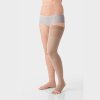 Juzo Dynamic Cotton KKL 2 AD Kniestrümpfe extra kurz Noppenhaftrand schmal 3,5 cm geschlossene Fußspitze mandel V/XL