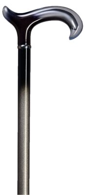 Gastrock cane Acrylic derby smoked glass