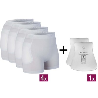 suprima hip protector set 4 slips protectors hand-wash L
