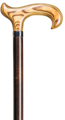 Gastrock Gehstock Herkules-Derby dunkel geflammt